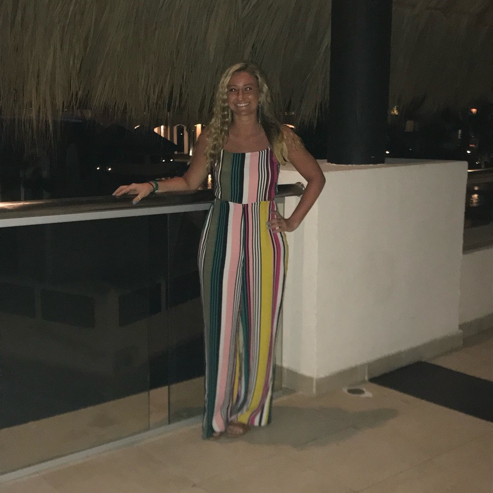 Size Small striped Express Jumpsuit